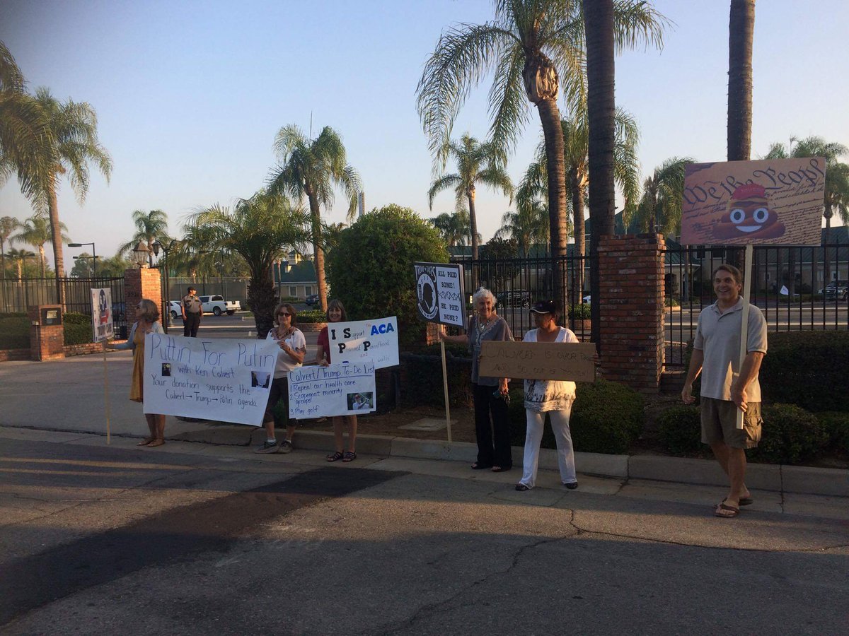JedJack7's tweet photo. While he's supposed to be in CA 42 meeting with constituents, @KenCalvert is playing golf and collecting campaign money. @JeffHorseman https://t.co/alu6D21Dhg
