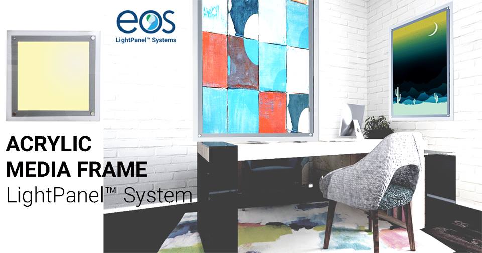 eoslightpanels's tweet image. The ACRYLIC MEDIA FRAME LightPanel™ is designed to give graphics/posters a modern look w/ a clear acrylic frame edge #EOSLightPanel #Acrylic