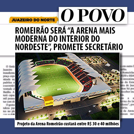 prefjuazeiro's tweet photo. Confira a reportagem completa e os detalhes do projeto da Arena Romeirão através do link: https://t.co/FFER8CQsPR https://t.co/Q7vKgpLp2t