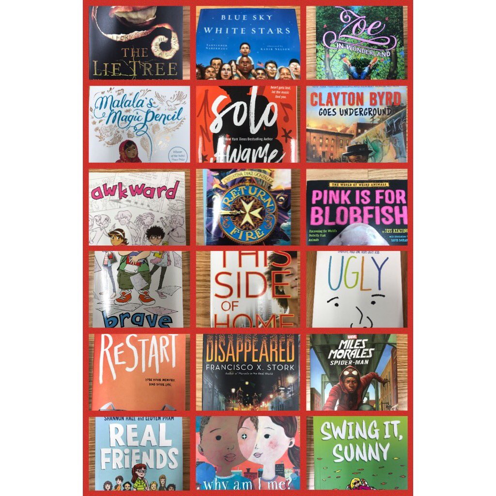 The titles I'm book talking for the fall episodes of Book Whisperer: Back to the Books. First episode mid-September! <a href="/Scholastic/">Scholastic</a>