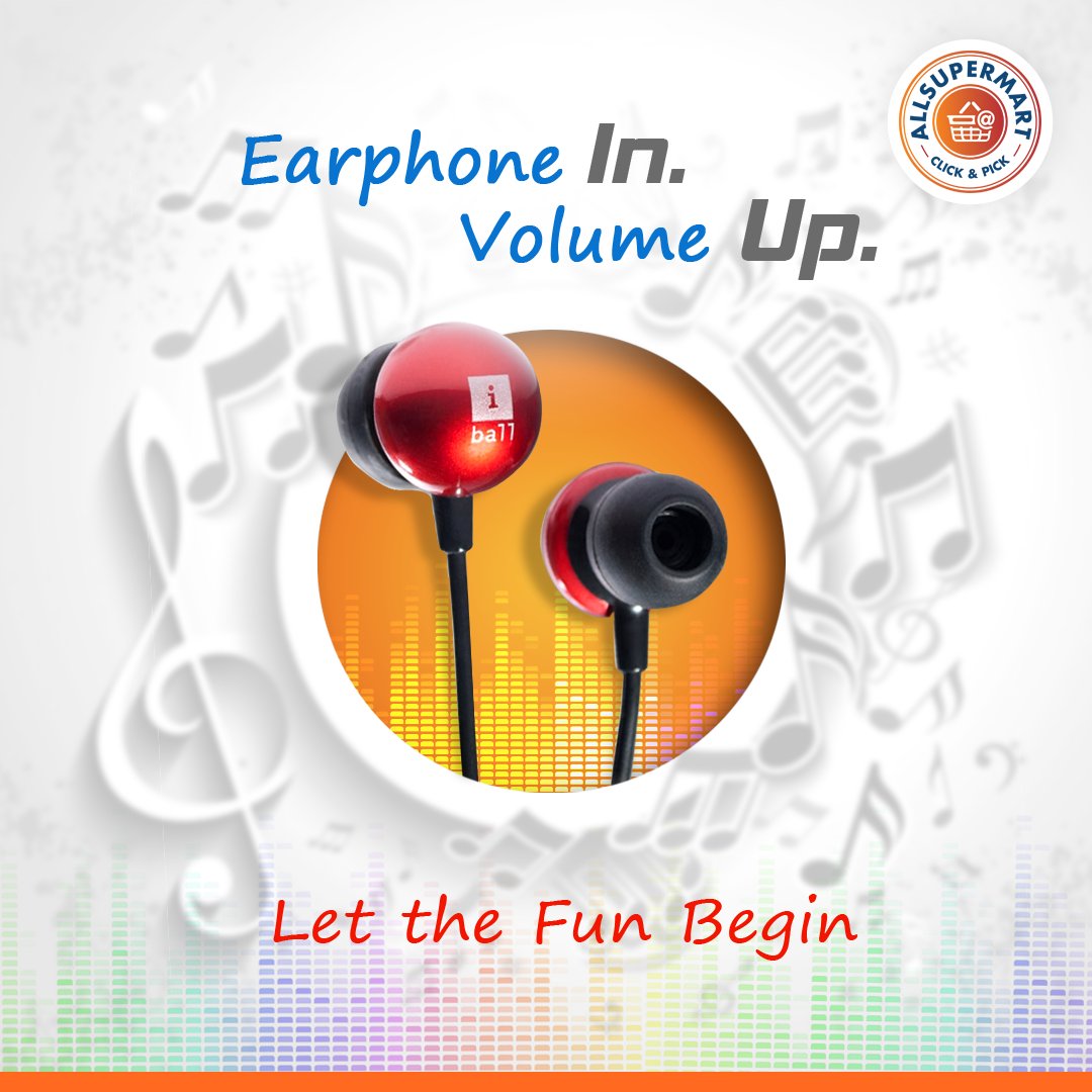 AllSuperMart's tweet photo. Choose from a wide range of #earphones 
Visit https://t.co/4Of39rztlU

#allsupermart #app #pune https://t.co/oHzBlUnnXD