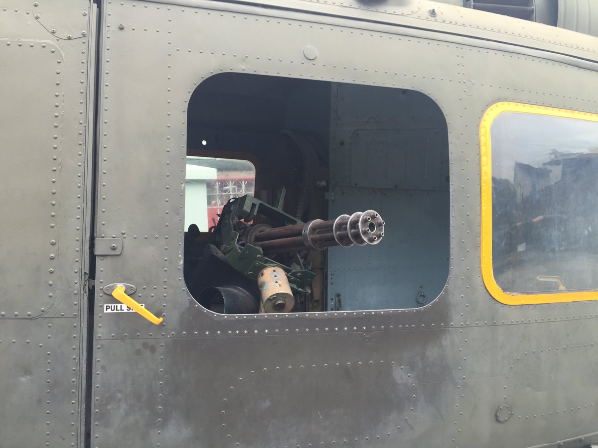 jrwestergreen's tweet photo. Mini gun on a Huey. War Remnants Museum Saigon https://t.co/By9SC2UCEW #Vietnamthriller#Lincoln Park https://t.co/C1KcclUKOz