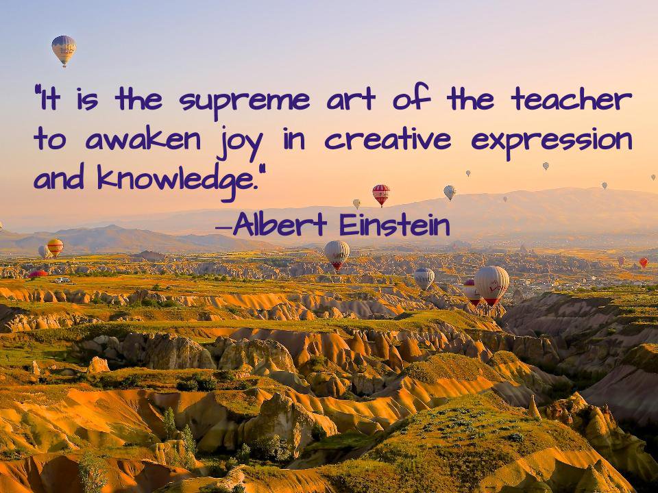 This is the time of year for teachers to renew their inspiration.