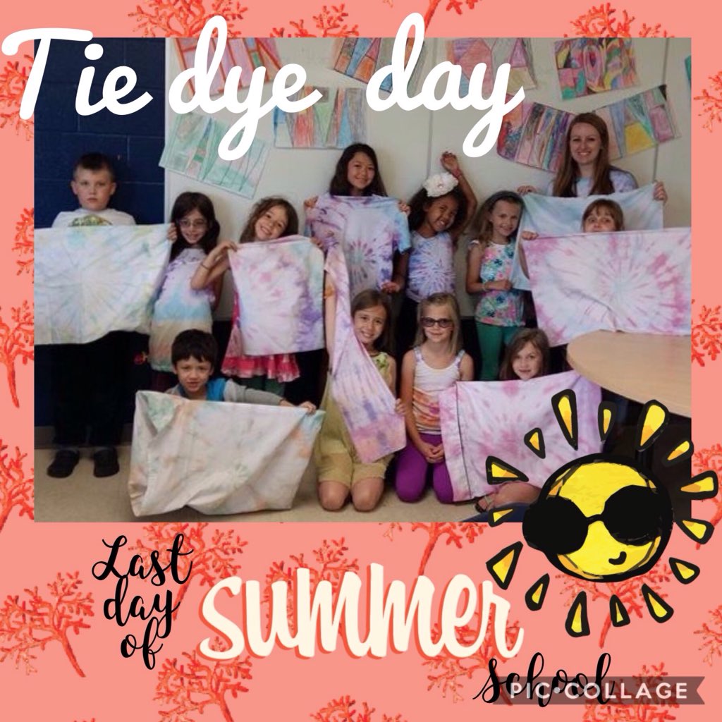 MarquetteKelsey's tweet photo. Last day of Summer School 2017 @BbayStJohnBosco and having a blast experimenting with tie dye! #RCCDSBSummer Have a great summer everyone! https://t.co/4x5il9FACV