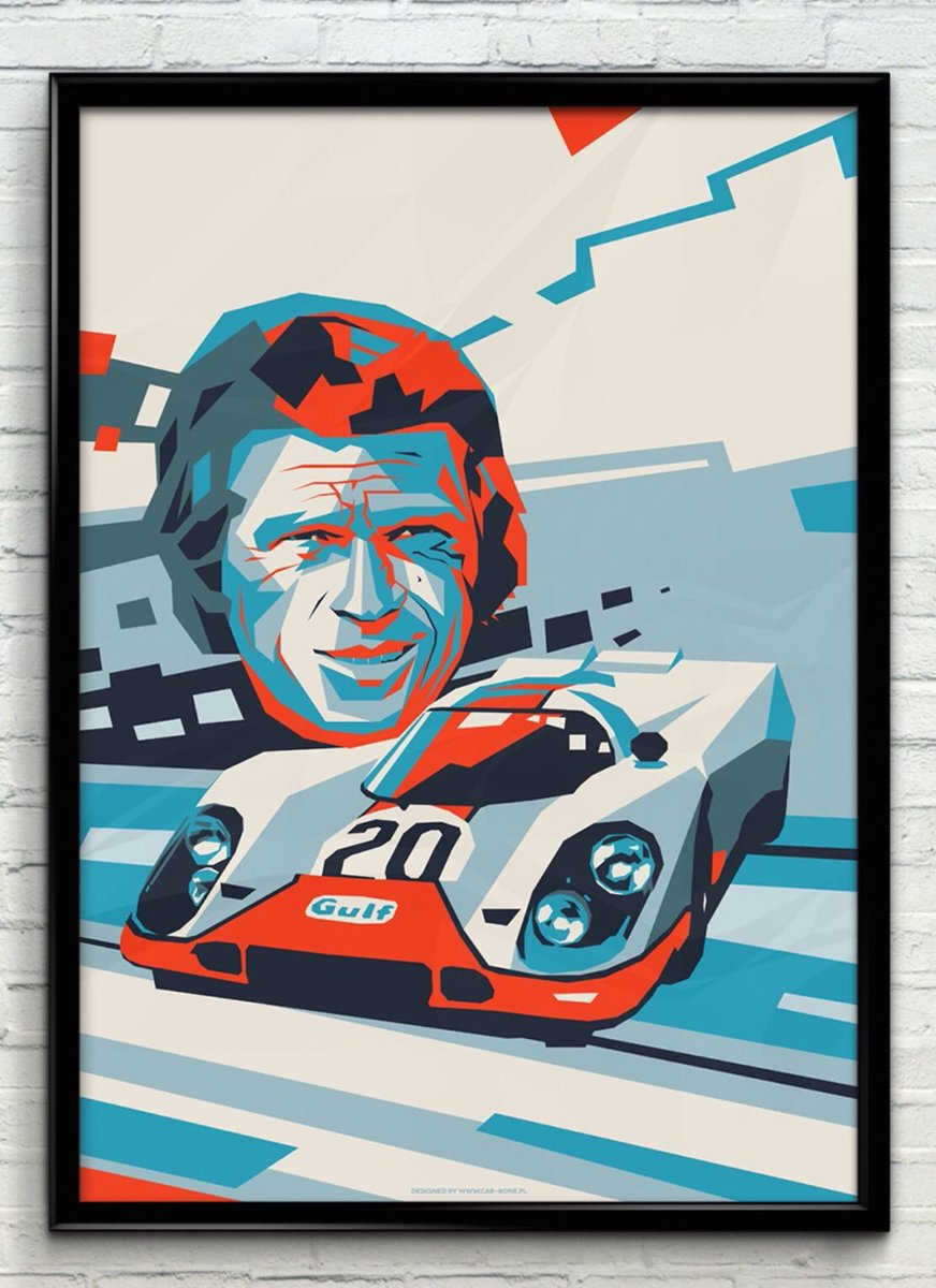 917legend's tweet photo. Fantastic #917 &amp; #McQueen poster available on https://t.co/hDQ3uMrdoP £30 free post in the U.K. #coolcollectibles #project917 https://t.co/E8Qk8Mxi1r
