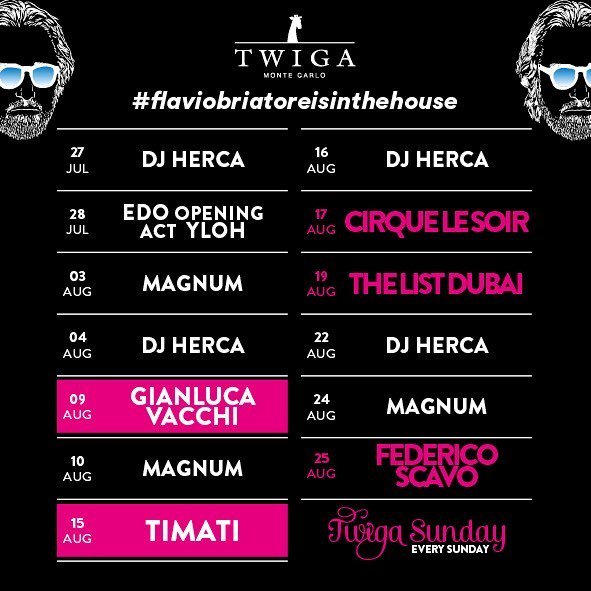 .
🔥What's hot this week @ Twiga Monte Carlo!
.
🔊Thursday 03
•> The Hip-Hop Night feat. DJ Magnum
.
🔊Friday 04
•> D… ift.tt/2vftFMR