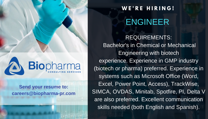 We're hiring! Send your resume now!