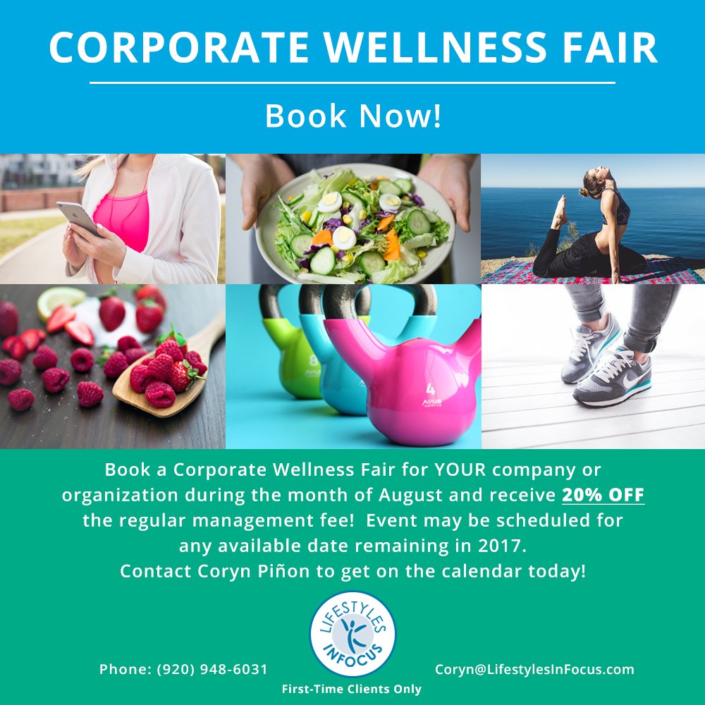 LifestylesIF's tweet photo. NOW is the best time to get the ball rolling on your own #CorporateWellnessFair. We're ready &amp; excited to bring wellness to your workplace! https://t.co/2DgobdU1ys