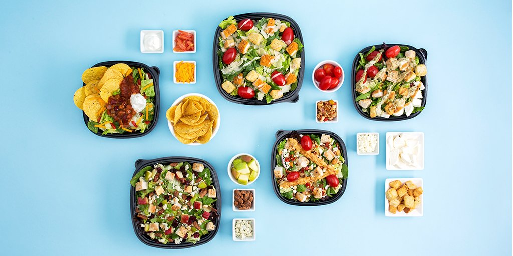 Wendys's tweet photo. So many salads, so little time. https://t.co/yK5h0qQP5j