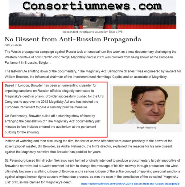 SoniaKatiMota's tweet photo. @CNN @thenation #EU - No Dissent From Anti-#Russia Propaganda ~ #GilbertDoctorow. #MagnitskyAct #BehindTheScenes #FreePress Source:https://t.co/ycx4YidFpz👈🤐 https://t.co/Lh3Eo8vrlQ
