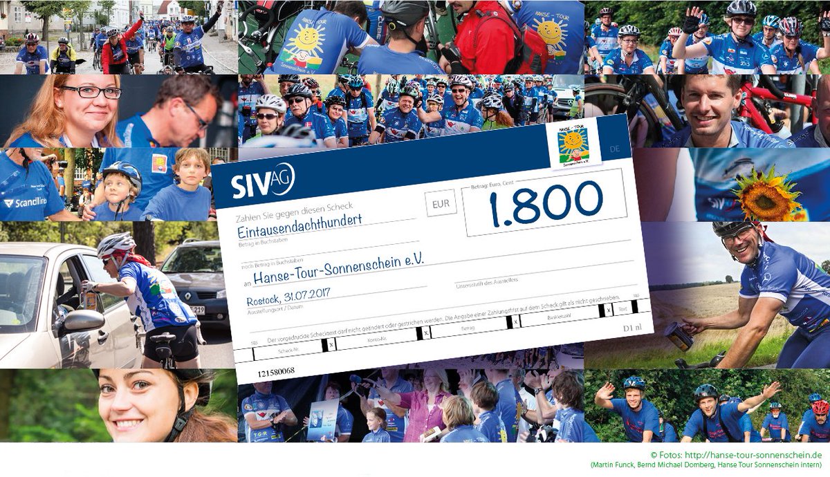siv_de's tweet photo. Wow! Gemeinsam geht eben mehr! Vielen Dank an alle Unterstützer der #hansetour #sonnenschein 2017! https://t.co/ANjYMXnZBG https://t.co/6691vKeAld