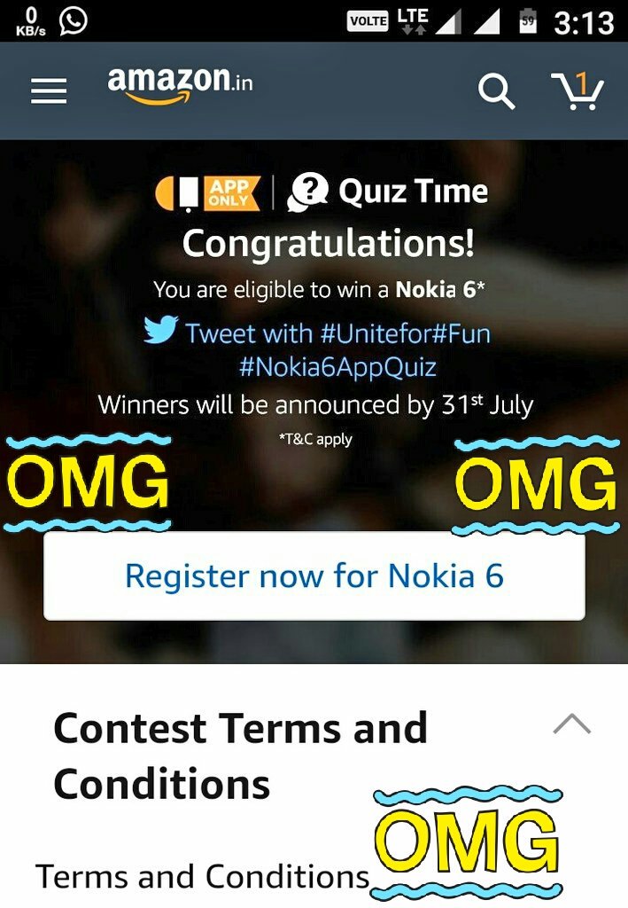 Nawazishkhan93's tweet image. @amazonIN 
@AmazonHelp 
#AmazonAppQuiz 

Why You are not Annoucing???