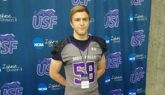 2018 <a href="/anokatornadoFB/">AnokaFootball</a> linebacker <a href="/DecheneEvan/">Evan DeChene</a> just grabbed his first scholarship offer and he's looking for more. northstarfootballnews.com/news_article/s…