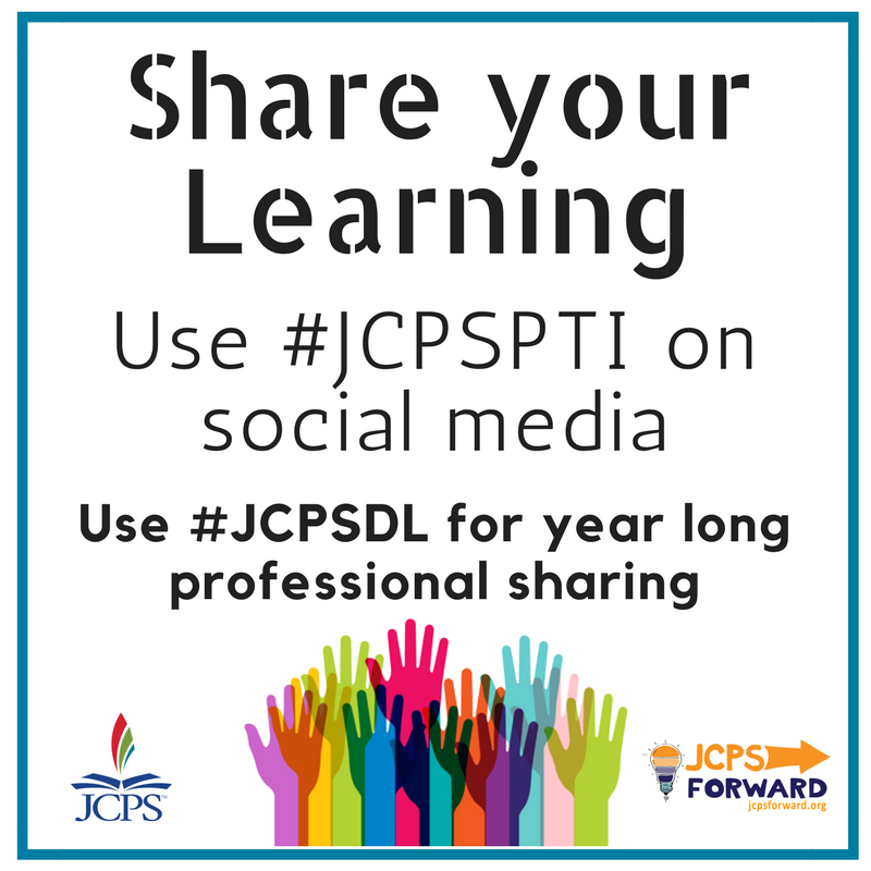 meme3rat's tweet photo. .@JCPSPTI participants - share your learning today with #JCPSPTI and throughout the year with #JCPSDL @JCPSKY https://t.co/deQCRnIIfk