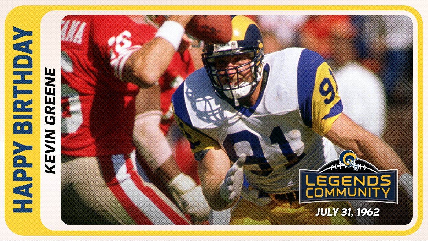 Happy birthday to the mean, lean, sackin\ machine, Kevin Greene! Hope today\s a great one,  
