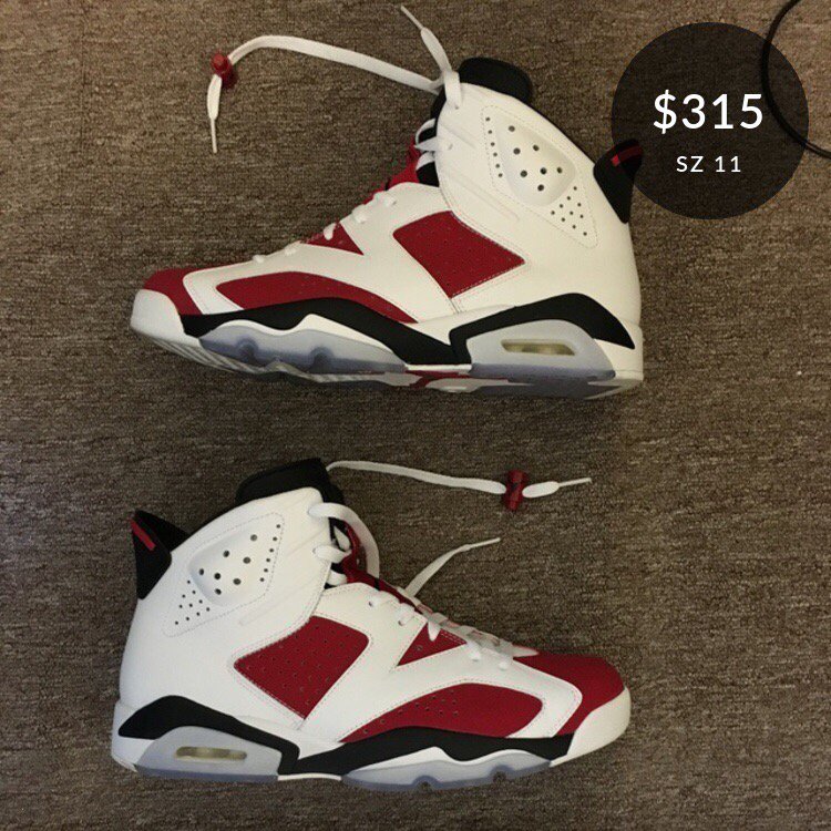 ClevelandBoy1's tweet photo. Check out this listing: Air Jordan 6 Retro 'Carmine' 2014 https://t.co/xvfNt9R2DF #GOATAPP https://t.co/DowRXLNmd8