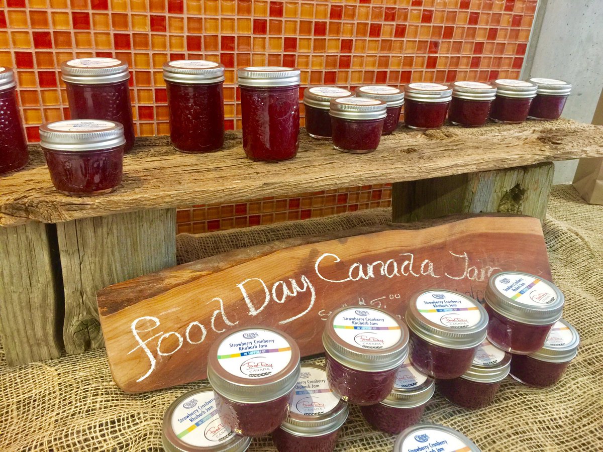GBCCHCA's tweet photo. We're celebrating Canadian Treasure @FoodDayCanada with handmade jams prepared by President Anne Sado! Purchase your jar in the Atrium! https://t.co/ux17okBzpZ