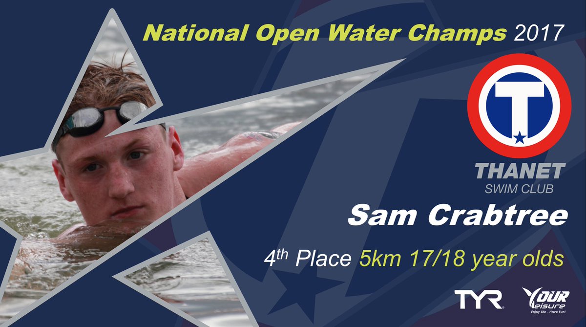 Congratulations to Sam for 4th in the 5km race at #SEOpenWater (incredible race from 9th, to 5th to 4th to 2nd and a close finish in 4th!)