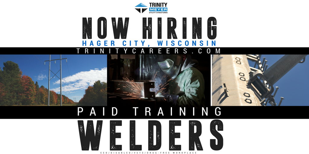 TrinityJobs's tweet photo. We are #hiring Welders in Hager City, #Wisconsin! #Paidtraining is provided. #Apply: https://t.co/lLQxqNAnXt #work4Trinity #jobs #veterans https://t.co/8sMqdlNNrC