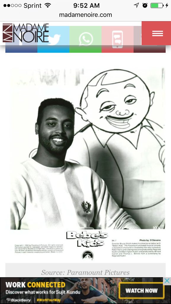 Matthew A Cherry Bruce W Smith The Director Of Bebe S Kids Also Was The Creator Of The Proud Family
