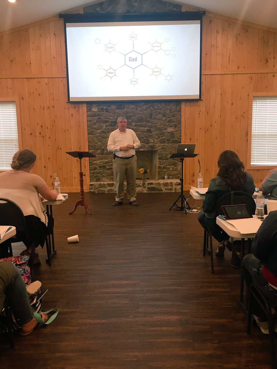 Thankful for practical Biblical Worldview implementation training for the classroom @manderleycamp #BWTC4teachers with David Duncombe.