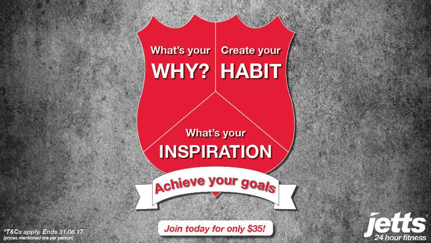 Achieve your goals this month with Jetts! Sign up for only $35* in August (Includes access card).