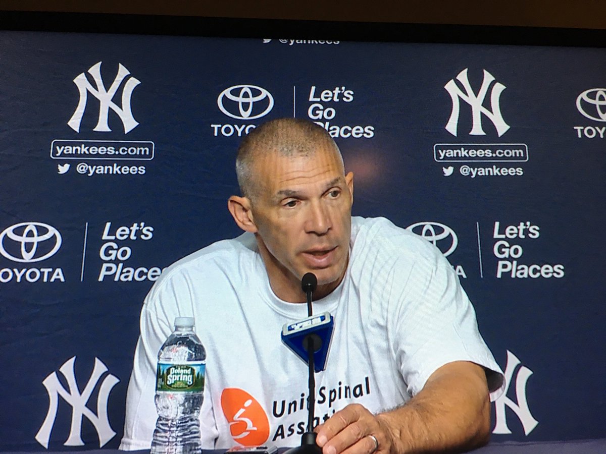 UnitedSpinal's tweet image. The @Yankees made a big trade for @SonnyGray2, but in even bigger news, look who Manager Joe Girardi was repping in today's press conference