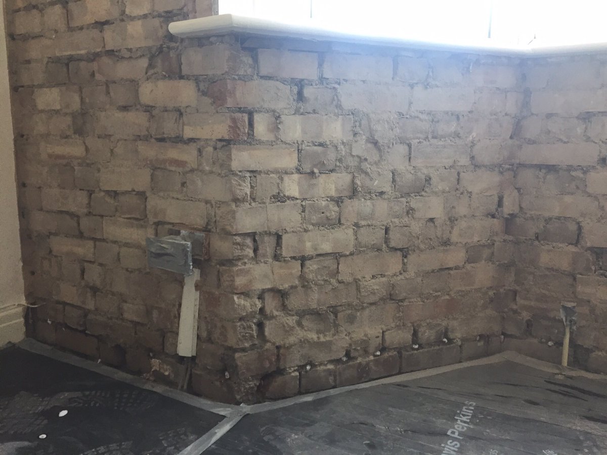 Treating damp in North London.