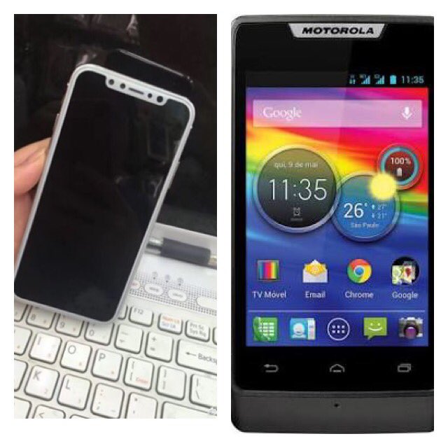 isacmano's tweet photo. @olhardigital iPhone 📱 se inspirando nesse antigo Motorola 😂 https://t.co/cN78OiZk4J
