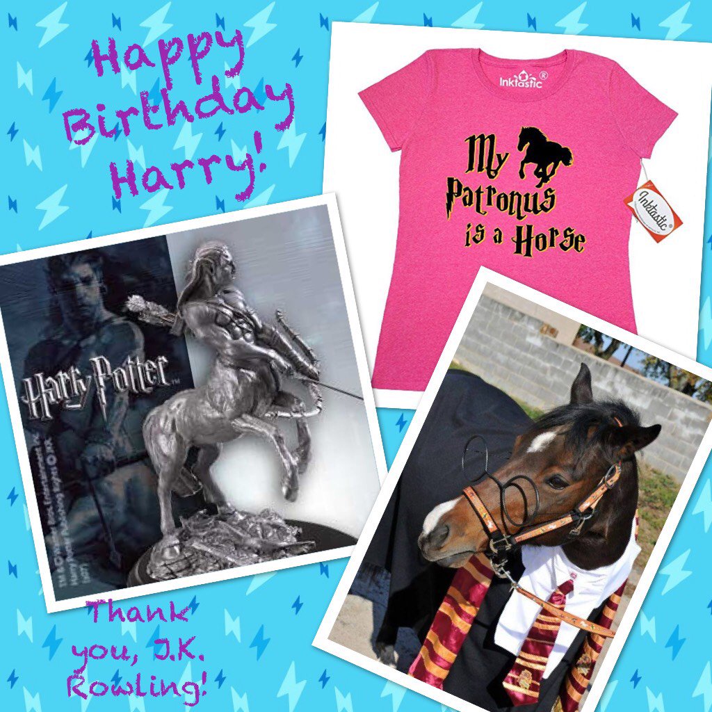 Happy Birthday to Harry Potter! Check out Harry TROTTER in the pic, too!  