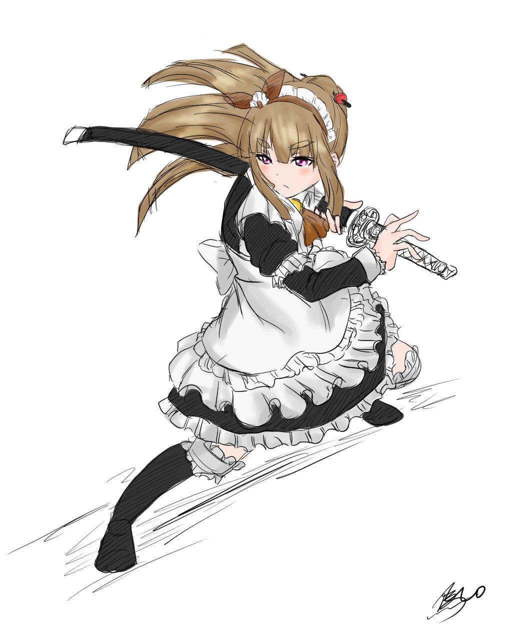 트위터의 うまぴ 님 抜刀術の構えをしているさくらたんを宜しければ D D ﾍﾟｺﾘﾝ T Co Ghyhgryou7 Odaibako バトガ お題ありがとございやした ง W ว