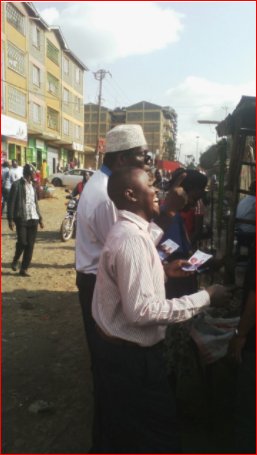 MigunaMiguna's tweet photo. Today, Monday, July 31st, 2017, the #IntegrityTeam was in KAWANGWARE, where patriots assured us that we shall defeat the cartels. https://t.co/f7B6oTNt8X