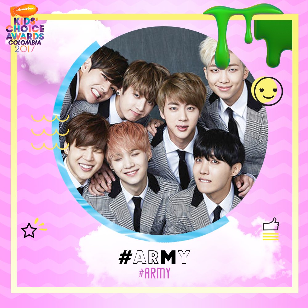 NickelodeonLA's tweet photo. RT si los chicos de @BTS_twt tienen EL MEJOR FANDOM DEL MUNDO. #Army #KCAColombia 😎💚🏆🔝 https://t.co/JjRofgkVrk