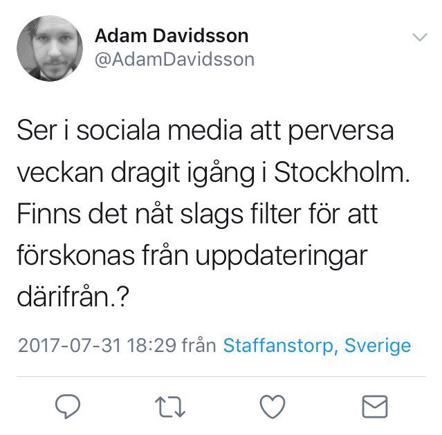 eplmcrntz's tweet photo. Hej @KDUSverige !! så här twittrade en av era FS-ledamöter tidigare idag. Är det något ni som förbund ställer er bakom? https://t.co/yZ9irWc2tj