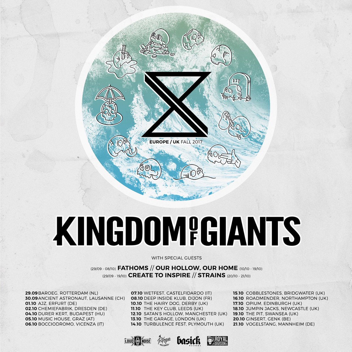 createtoinspire's tweet photo. EUROPE! We're coming for you and the boys in @FathomsUK will be joining us alongside @kingdomofgiants 

We look forward to seeing you all 💙 https://t.co/EjmHhXqyEk
