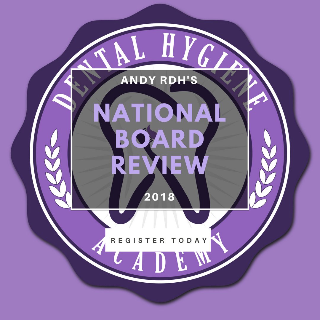 _DHAcademy's tweet photo. Kick the #NBDHE butt by registering for ANDY RDH's LIVE best selling DH national board review ๐ #FutureRDH https://t.co/NgaLGYWpBA https://t.co/Leatqk3U9u