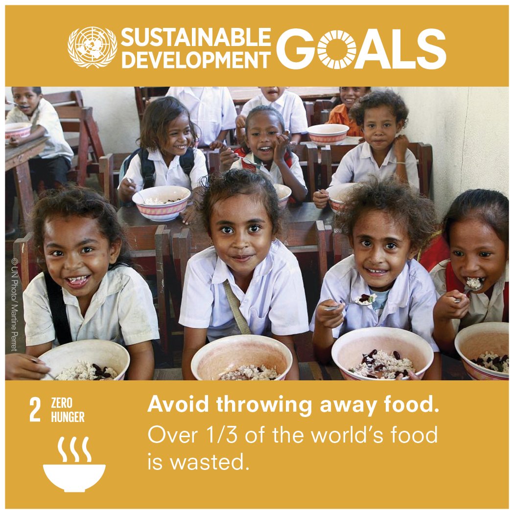 UNEP's tweet photo. 40% of food produced is wasted. 
What are you doing to reduce your food waste?
#GlobalGoals https://t.co/wACfzwp7Rx