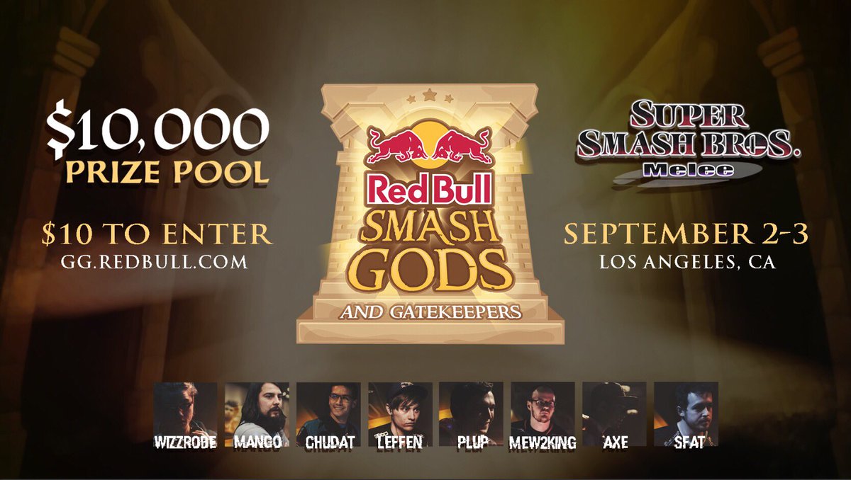 2GGaming's tweet photo. 2GG returns to #SmashBrosMelee on September 2nd at @redbullesports #RedBullSmashGods!

Sign up now at https://t.co/7GZvUDv67a https://t.co/d4WXL2VfXO