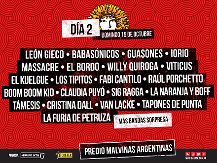 barockar's tweet photo. Día 2 - domingo 15 de octubre
Sacá tus entradas por día ACÁ: https://t.co/bvp02hazZ0
#espiritubarock #vuelveelbarock #separtedelahistoria https://t.co/jM2K5WFqAz