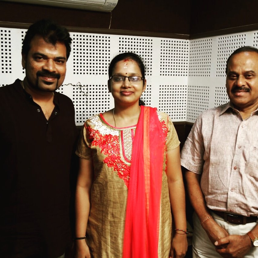 Padmalatharam's tweet photo. Recorded  a beautiful  song for  Satish! https://t.co/14m94ObrqO