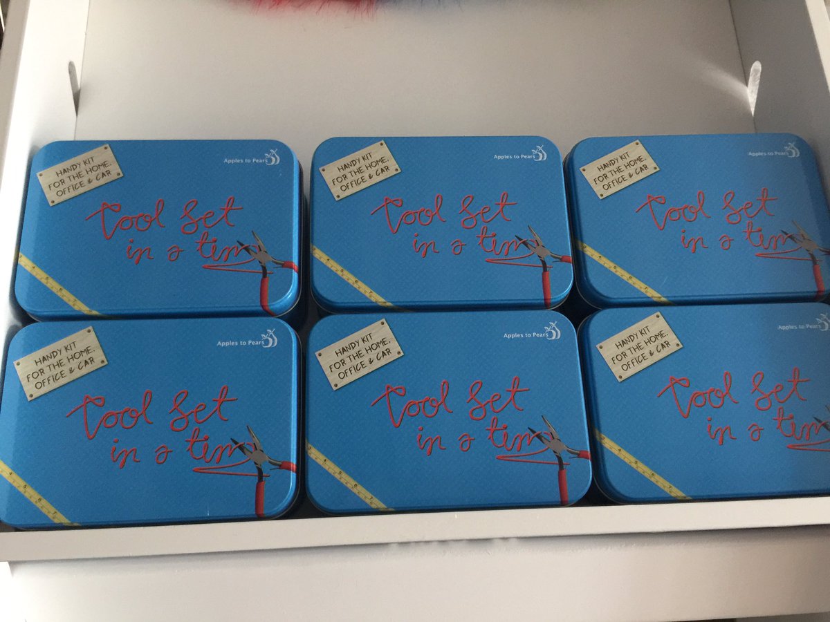 jwalkercarpets's tweet photo. New stockist alert! Apples to pears, gift in a tin! These little tins contain various crafts, toys &amp; tools perfect wee gifts! https://t.co/3d6ZczvNZn