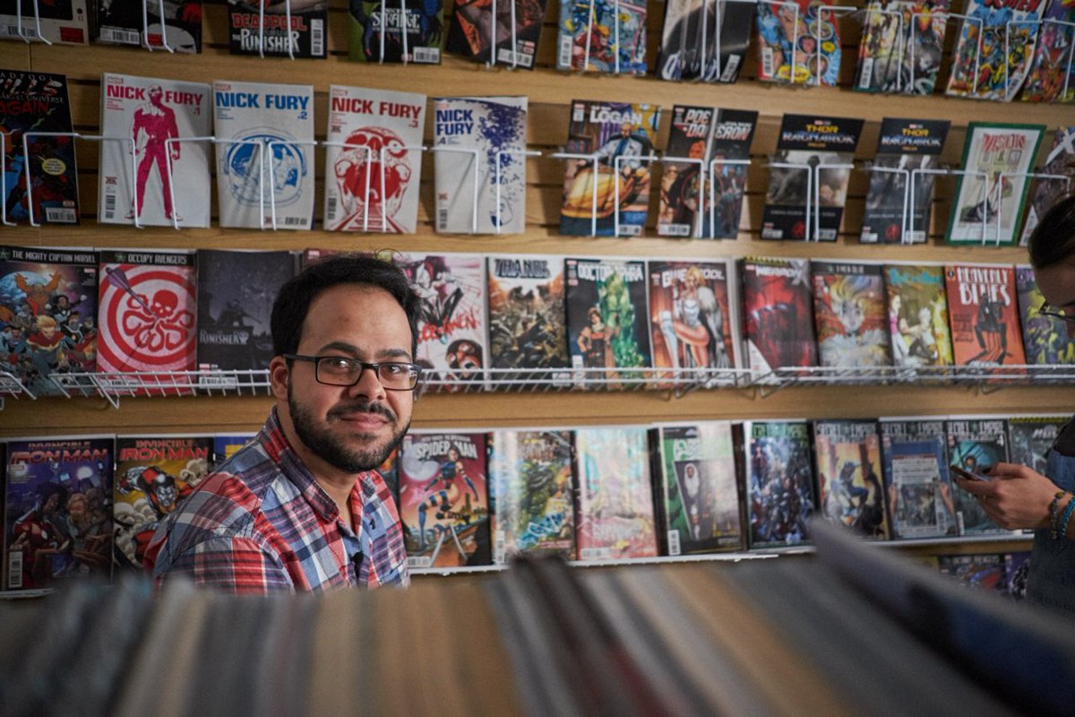 SwiftyLang's tweet photo. Thx to .@AnyoneComics, #crownheights finest #comics shop, &amp; .@TNRbrooklyn for the fantastic shoot. STAY TUNED! https://t.co/STPE9ujiwy