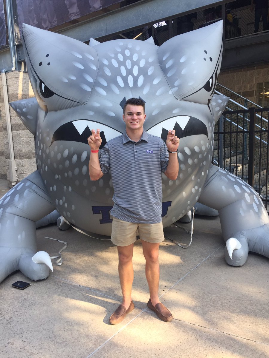 Luke_Boyers's tweet photo. Beyond blessed and honored to say that I have committed to TCU to continue my baseball and academic career!! Looking forward to the future! https://t.co/rbbgFggWbA