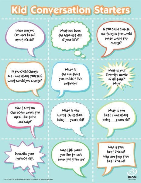 Conversation starters for kids deals