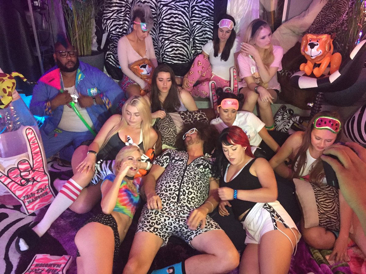 Redfoo's tweet photo. Take your #partyrock to the Nex level! @TheNexBand #hacktheparty #comingsoon https://t.co/uwWTkNOxKH