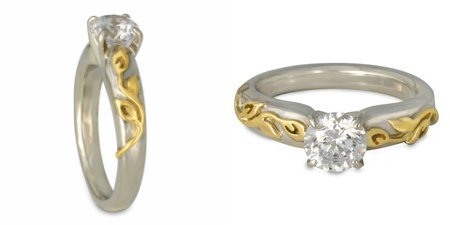 RIJewelry's tweet photo. Our Flores #EngagementRing is #Handmade right here in #SantaFe, and features a #CanadianDiamond. https://t.co/mwmvm543x1 https://t.co/mAU3zKPprA