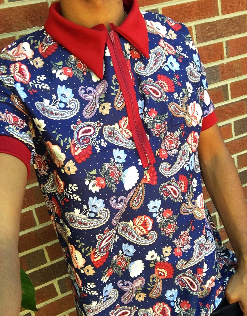 Double007Ra's tweet photo. Half zip polo #Handmade #Ramahs 🤐🔪✂️ https://t.co/7eITREdTR5