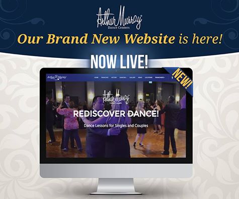 The new Arthur Murray website is a beauty! 😍 Take a look ---> arthurmurray.com
