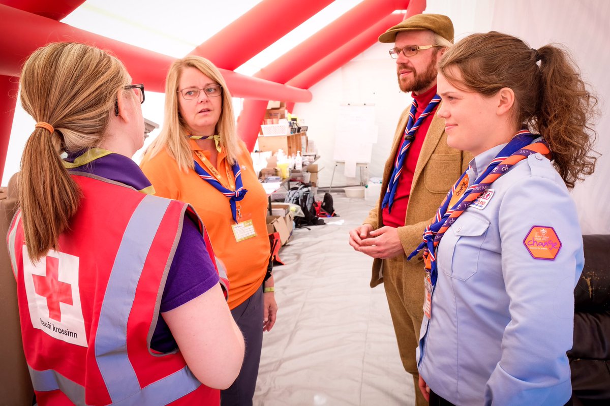 worldscouting's tweet photo. Mr. Óttarr Proppé, Icelandic Minister of Health visited today #Moot2017 highlighting the importance of #Scouting role in Education https://t.co/z3I0Ts8zh0