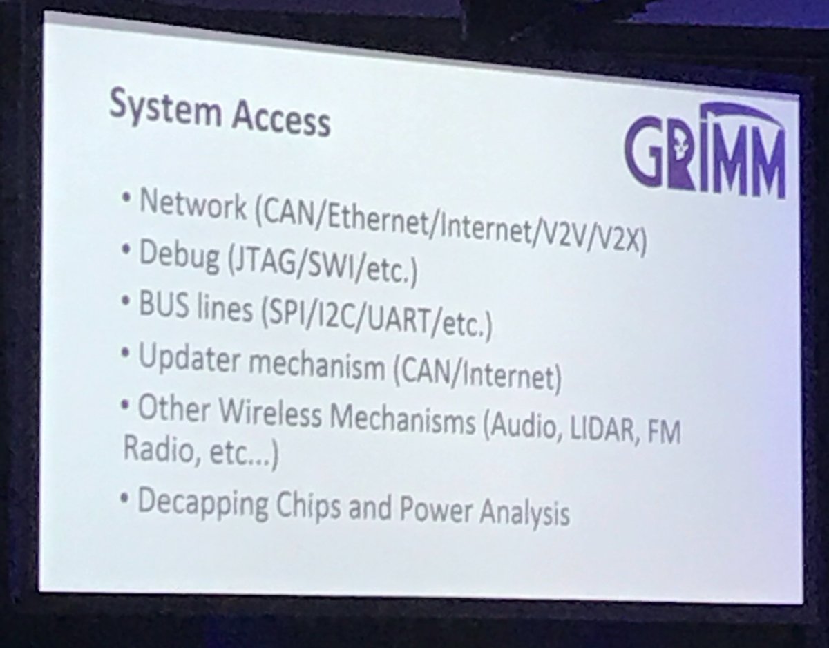 Bort: Potential access points that need to be protected from cyber attack. #CARMBS